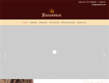 Tablet Screenshot of batukbhai.com
